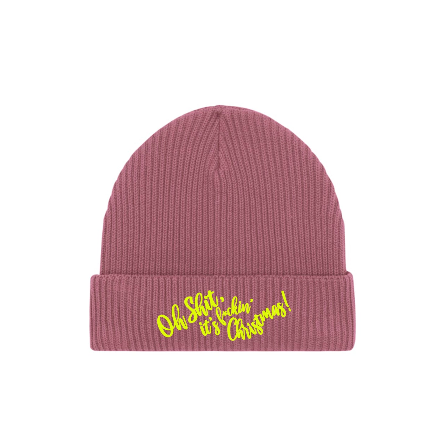 Oh Shit, it's f*ckin' Christmas Beanie (altrosa)
