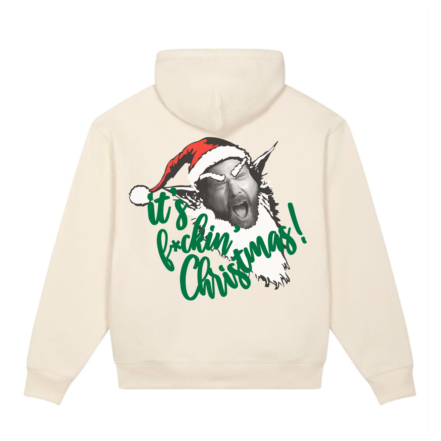 Oh Shit, it's f*ckin' Christmas Zipper (natural)