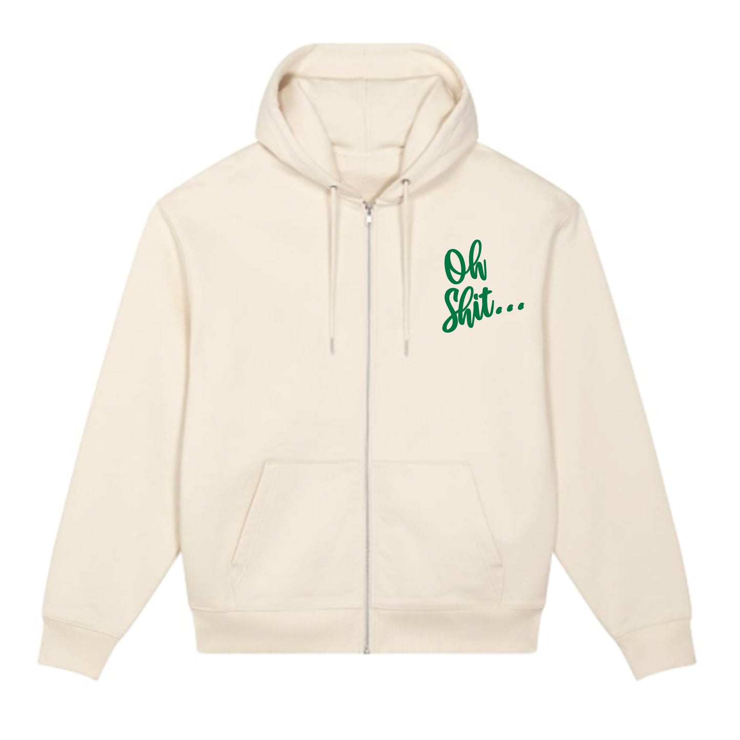 Oh Shit, it's f*ckin' Christmas Zipper (natural)