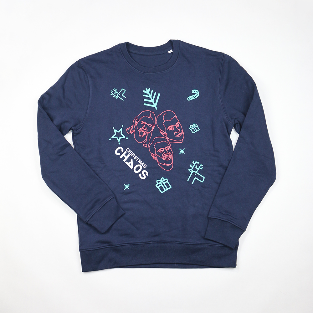 CHRISTMAS CHAOS Sweater dark blue