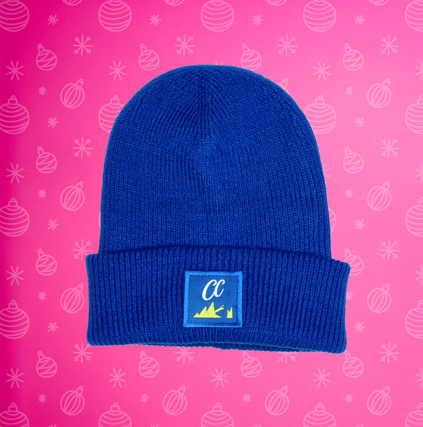 CHRISTMAS CALLING BEANIE BLUE